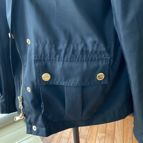 LAUREN Ralph Lauren golden logo branded hardware coat jacket black Sz US S - Picture 15 of 17